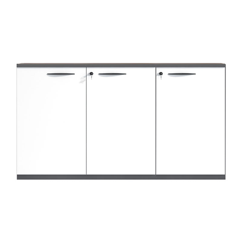 Medieval Modern Filing Cabinet Wooden Frame Lateral File Cabinet 47"L x 16"W x 31"H White Clearhalo 'Filing Cabinets' 'filling_cabinets' 'furn' 'furn_filling_cabinets' 'Furniture' 'Office Furniture' 7492756