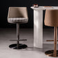 Contemporary Style Barstool Round Upholstered Bar Stool with Metal Base