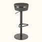 Contemporary Style Barstool Round Upholstered Bar Stool with Metal Base