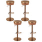 Contemporary Style Barstool Round Upholstered Bar Stool with Metal Base