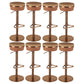 Contemporary Style Barstool Round Upholstered Bar Stool with Metal Base