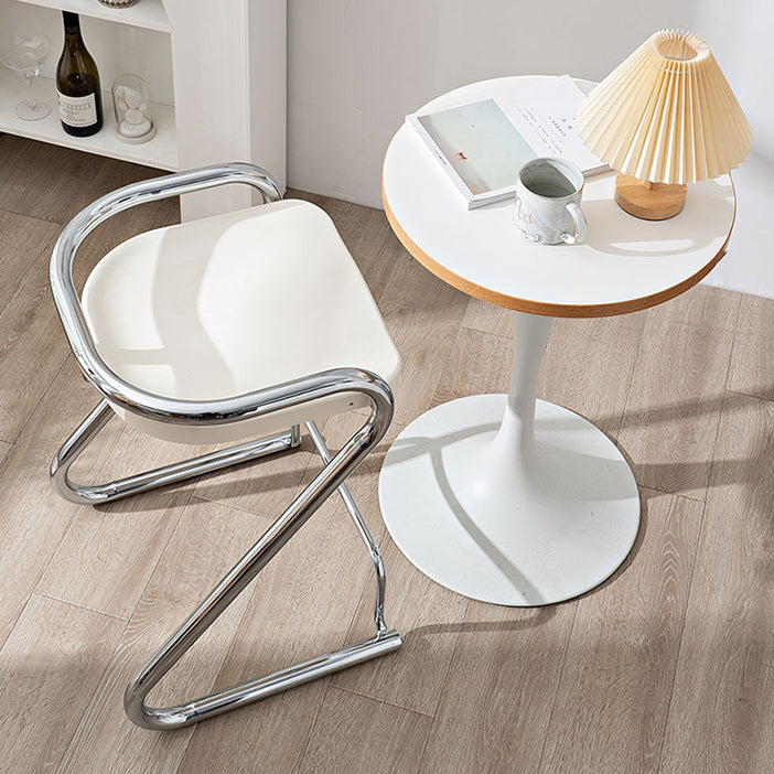 Industrial Metal Counter Stools Saddle Seat Counter Stool with Low Back