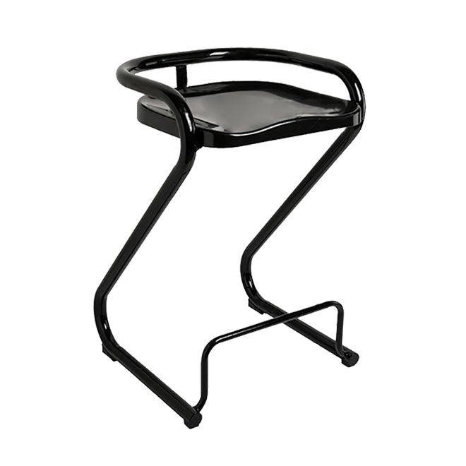 Industrial Metal Counter Stools Saddle Seat Counter Stool with Low Back