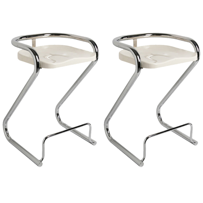 Industrial Metal Counter Stools Saddle Seat Counter Stool with Low Back