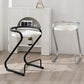 Industrial Metal Counter Stools Saddle Seat Counter Stool with Low Back