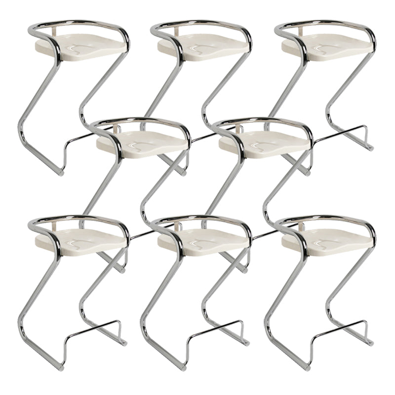 Industrial Metal Counter Stools Saddle Seat Counter Stool with Low Back