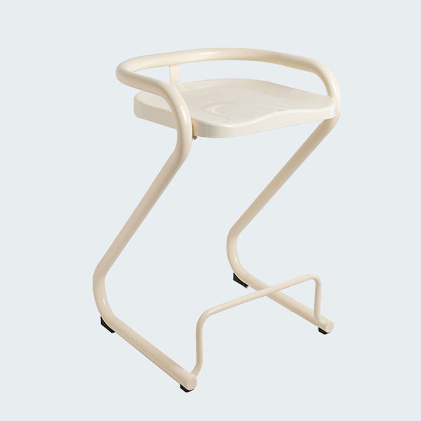 Industrial Metal Counter Stools Saddle Seat Counter Stool with Low Back