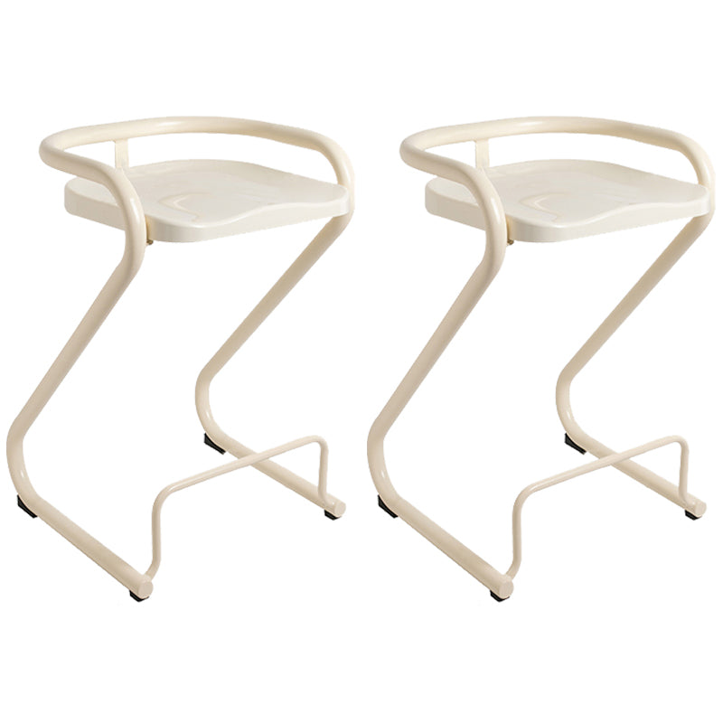 Industrial Metal Counter Stools Saddle Seat Counter Stool with Low Back