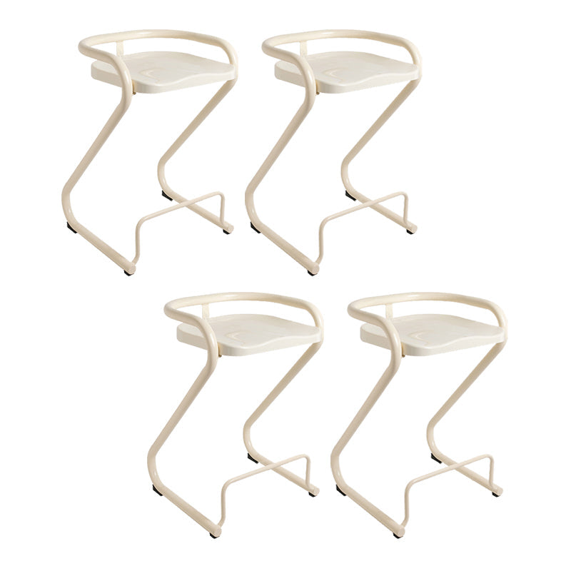 Industrial Metal Counter Stools Saddle Seat Counter Stool with Low Back