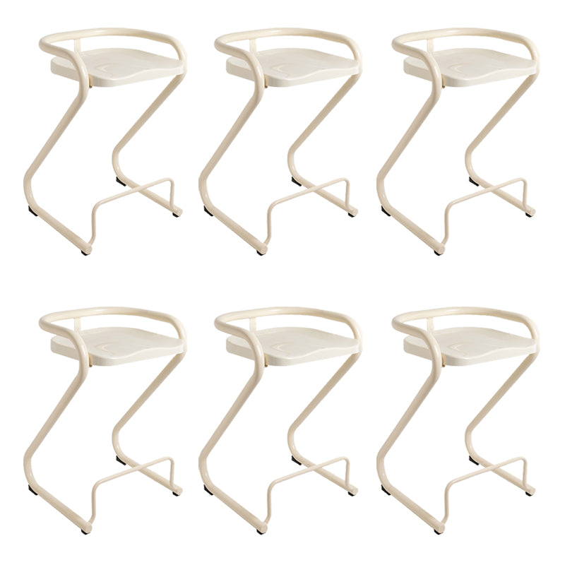 Industrial Metal Counter Stools Saddle Seat Counter Stool with Low Back