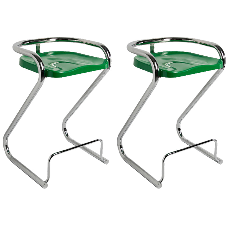 Industrial Metal Counter Stools Saddle Seat Counter Stool with Low Back