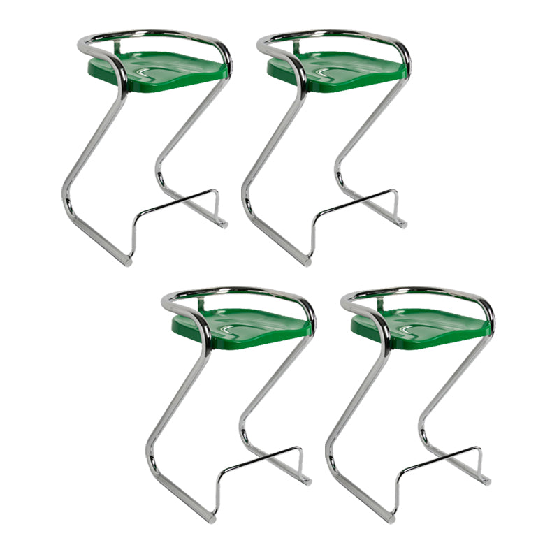 Industrial Metal Counter Stools Saddle Seat Counter Stool with Low Back