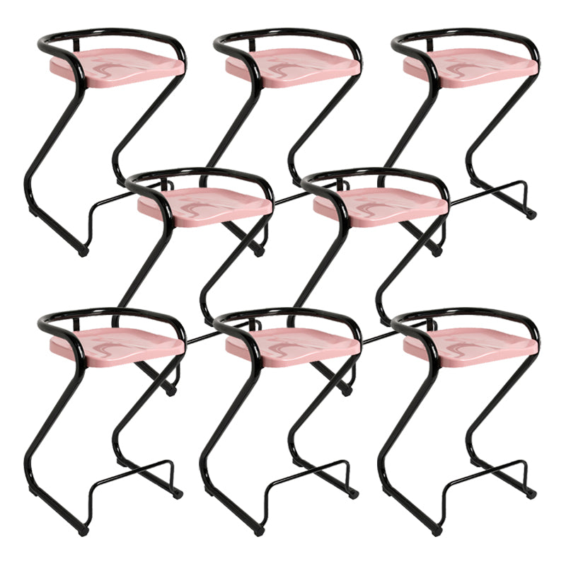 Industrial Metal Counter Stools Saddle Seat Counter Stool with Low Back