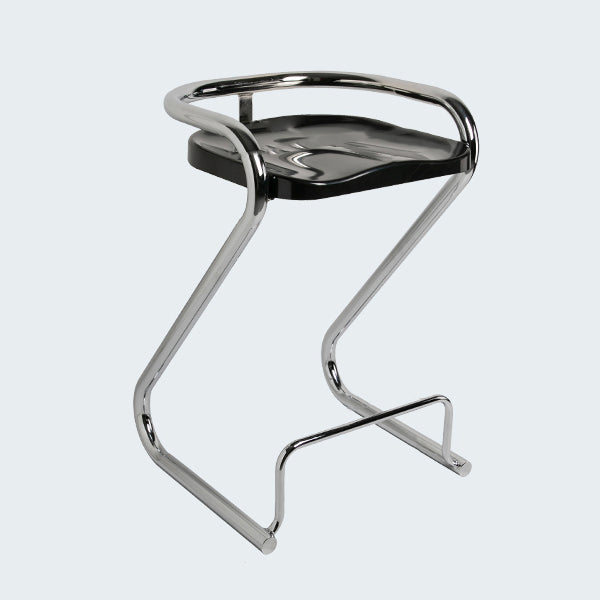 Industrial Metal Counter Stools Saddle Seat Counter Stool with Low Back