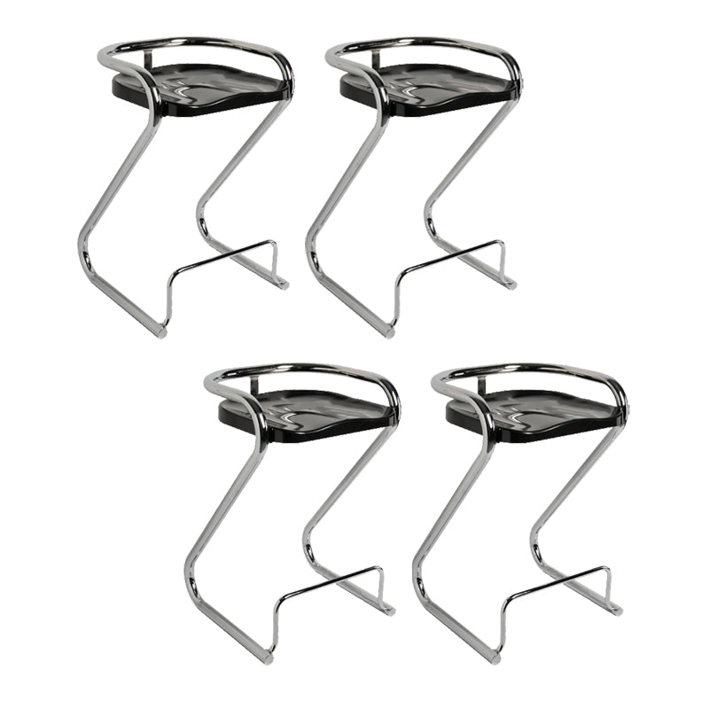 Industrial Metal Counter Stools Saddle Seat Counter Stool with Low Back