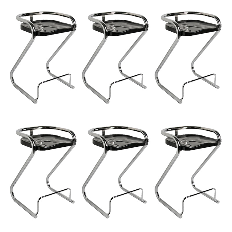 Industrial Metal Counter Stools Saddle Seat Counter Stool with Low Back