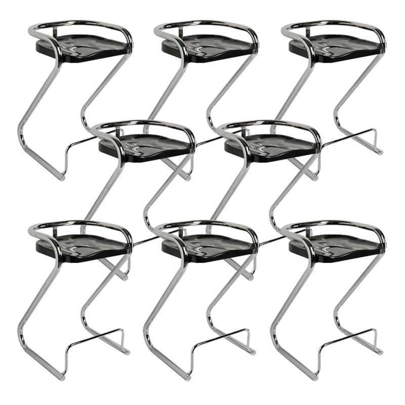 Industrial Metal Counter Stools Saddle Seat Counter Stool with Low Back