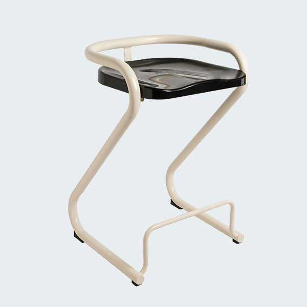 Industrial Metal Counter Stools Saddle Seat Counter Stool with Low Back