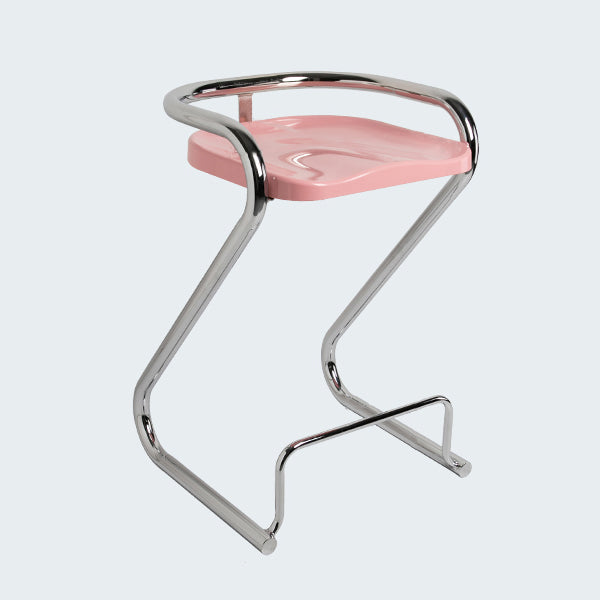 Industrial Metal Counter Stools Saddle Seat Counter Stool with Low Back