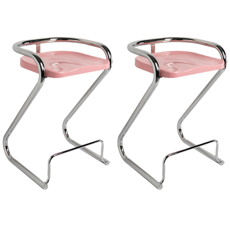 Industrial Metal Counter Stools Saddle Seat Counter Stool with Low Back