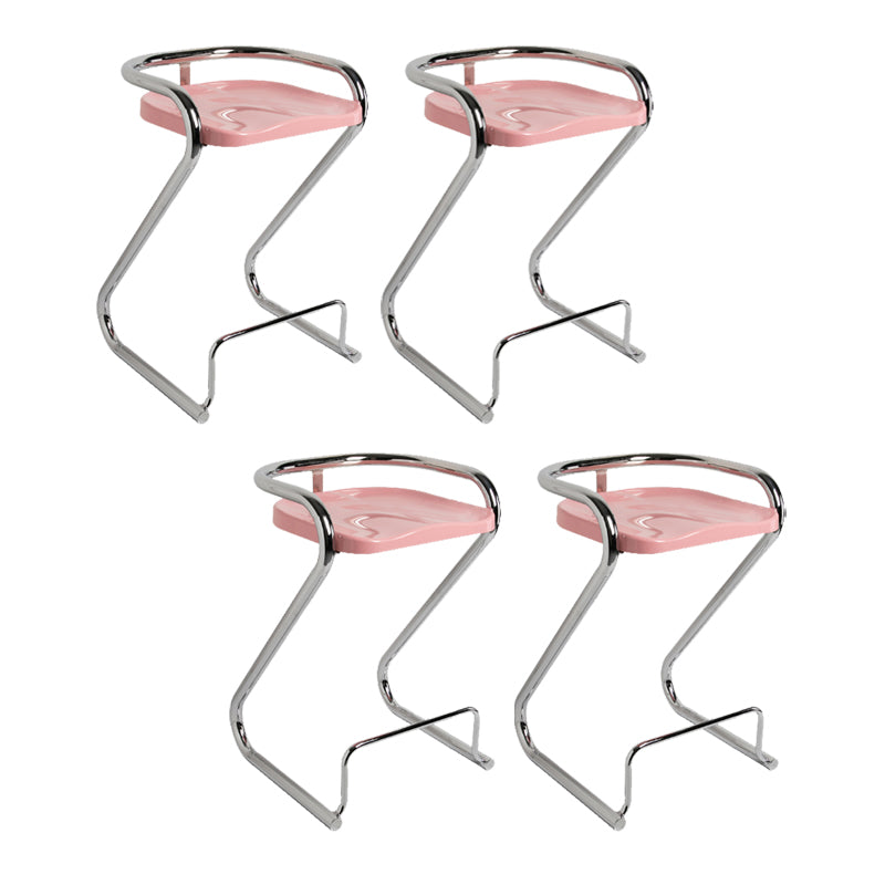 Industrial Metal Counter Stools Saddle Seat Counter Stool with Low Back