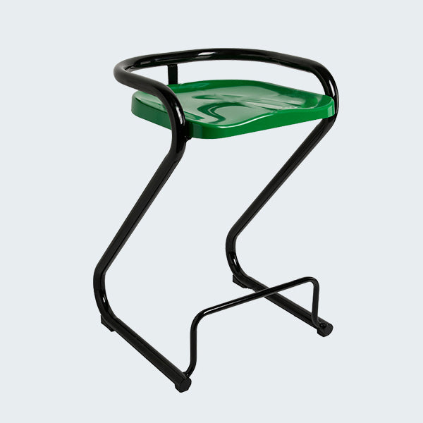 Industrial Metal Counter Stools Saddle Seat Counter Stool with Low Back