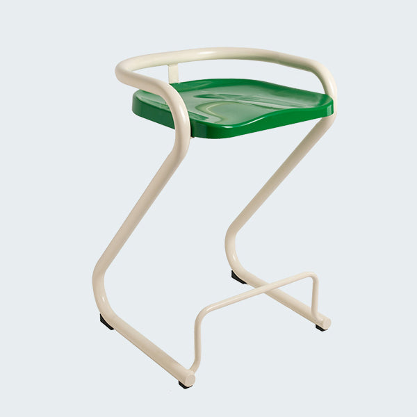 Industrial Metal Counter Stools Saddle Seat Counter Stool with Low Back