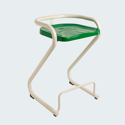 Industrial Metal Counter Stools Saddle Seat Counter Stool with Low Back