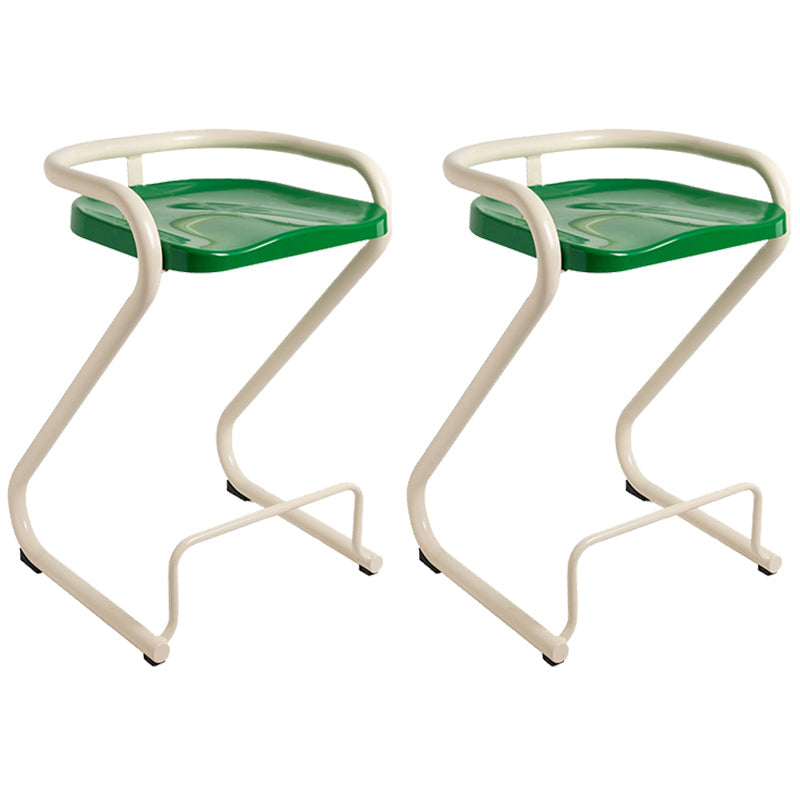 Industrial Metal Counter Stools Saddle Seat Counter Stool with Low Back