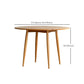 Folding Round Dining Table Solid Wood Dining Table with 4 Legs