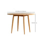 Folding Round Dining Table Solid Wood Dining Table with 4 Legs
