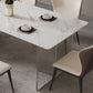 Mesa de comedor de piedra sinterizada, mesa con pedestal doble para cocina, comedor
