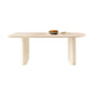 Double Pedestal Dining Table Solid Wood Dining Table in White for Dining Room Free Form Without Chairs Clearhalo 'Dining Tables & Seating' 'Dining Tables' 'dining_table' 'furn' 'furn_dining_table' 'Furniture' 'Kitchen & Dining Furniture' 7493173
