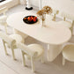 Double Pedestal Dining Table Solid Wood Dining Table in White for Dining Room Clearhalo 'Dining Tables & Seating' 'Dining Tables' 'dining_table' 'furn' 'furn_dining_table' 'Furniture' 'Kitchen & Dining Furniture' 7493176