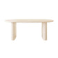 Double Pedestal Dining Table Solid Wood Dining Table in White for Dining Room Clearhalo 'Dining Tables & Seating' 'Dining Tables' 'dining_table' 'furn' 'furn_dining_table' 'Furniture' 'Kitchen & Dining Furniture' 7493177