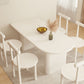 Double Pedestal Dining Table Solid Wood Dining Table in White for Dining Room Clearhalo 'Dining Tables & Seating' 'Dining Tables' 'dining_table' 'furn' 'furn_dining_table' 'Furniture' 'Kitchen & Dining Furniture' 7493182