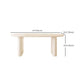 Double Pedestal Dining Table Solid Wood Dining Table in White for Dining Room Clearhalo 'Dining Tables & Seating' 'Dining Tables' 'dining_table' 'furn' 'furn_dining_table' 'Furniture' 'Kitchen & Dining Furniture' 7493183