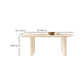 Double Pedestal Dining Table Solid Wood Dining Table in White for Dining Room Clearhalo 'Dining Tables & Seating' 'Dining Tables' 'dining_table' 'furn' 'furn_dining_table' 'Furniture' 'Kitchen & Dining Furniture' 7493184