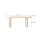 Double Pedestal Dining Table Solid Wood Dining Table in White for Dining Room Clearhalo 'Dining Tables & Seating' 'Dining Tables' 'dining_table' 'furn' 'furn_dining_table' 'Furniture' 'Kitchen & Dining Furniture' 7493185