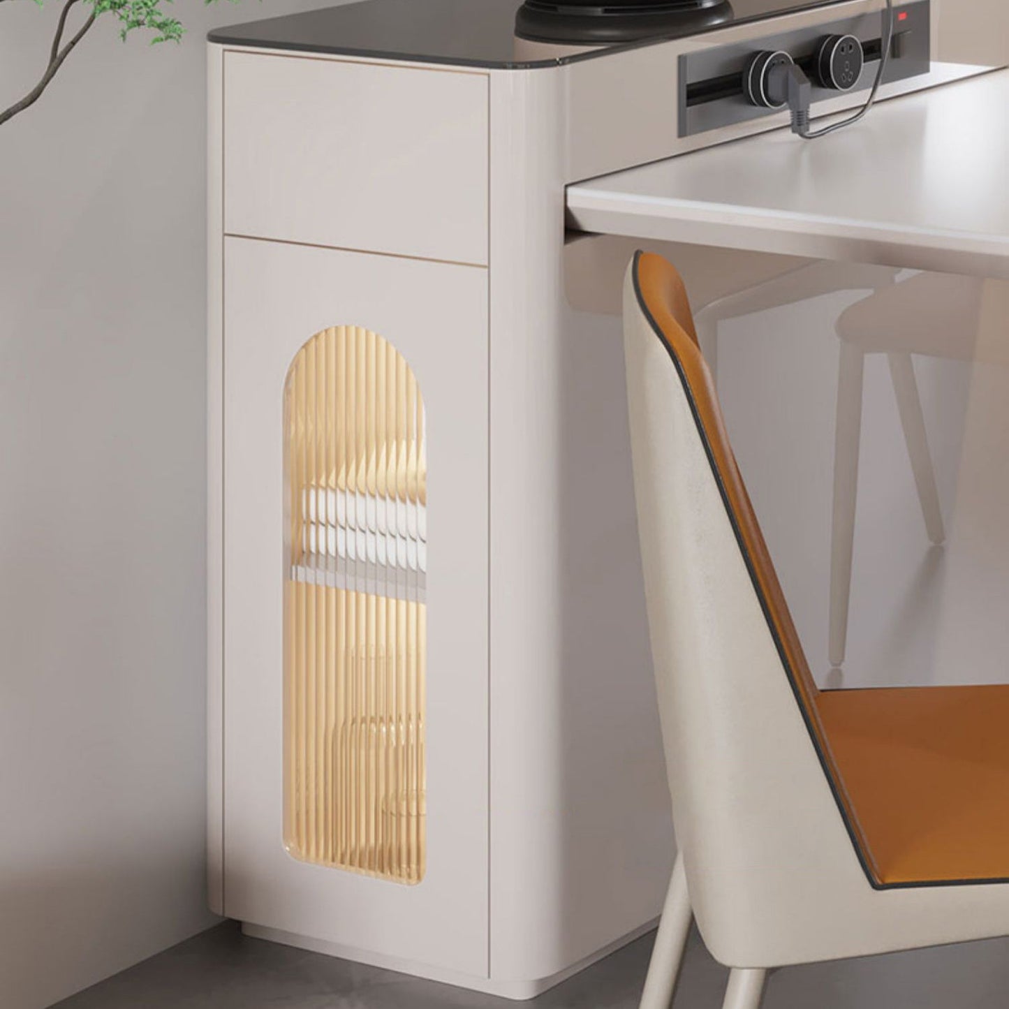 Double Pedestal Table Extendable Dining Table for Kitchen Dining Room Clearhalo 'Dining Tables & Seating' 'Dining Tables' 'dining_table' 'furn' 'furn_dining_table' 'Furniture' 'Kitchen & Dining Furniture' 7493201