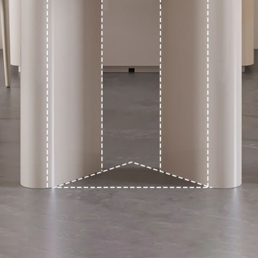 Double Pedestal Table Extendable Dining Table for Kitchen Dining Room Clearhalo 'Dining Tables & Seating' 'Dining Tables' 'dining_table' 'furn' 'furn_dining_table' 'Furniture' 'Kitchen & Dining Furniture' 7493202