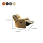 Contemporary Home Theater Recliner Metal Solid Color Indoor No Motion Reclining Clearhalo 'Chairs & Seating' 'furn' 'furn_recliners' 'Furniture' 'Living Room Furniture' 'Recliners' 7493243