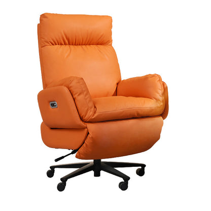 Orange Standard Recliner Power-Push Botton Recliners Position Lock Clearhalo 'Chairs & Seating' 'furn' 'furn_recliners' 'Furniture' 'Living Room Furniture' 'Recliners' 7493580