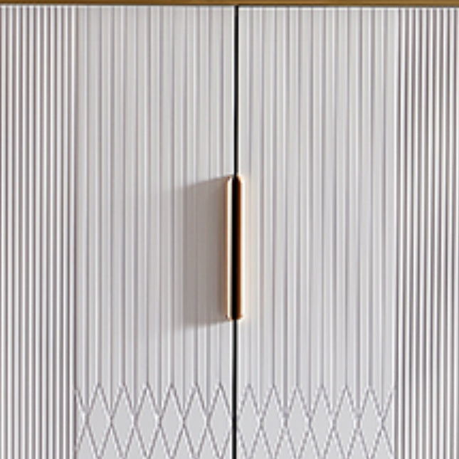 Mesa del aparador de mármol de tablero lateral contemporáneo con puertas para el comedor