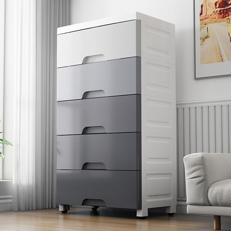 Rechthoekige plastic opbergkast tiener stijl eenvoudige slaapkamergarderobe