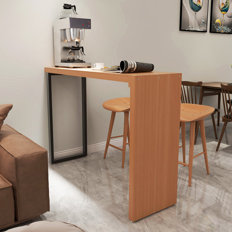 Juego de mesa rectangular para Bar y Pub, mesa de Bar de madera maciza de 1/3 Uds. Y taburetes sin respaldo