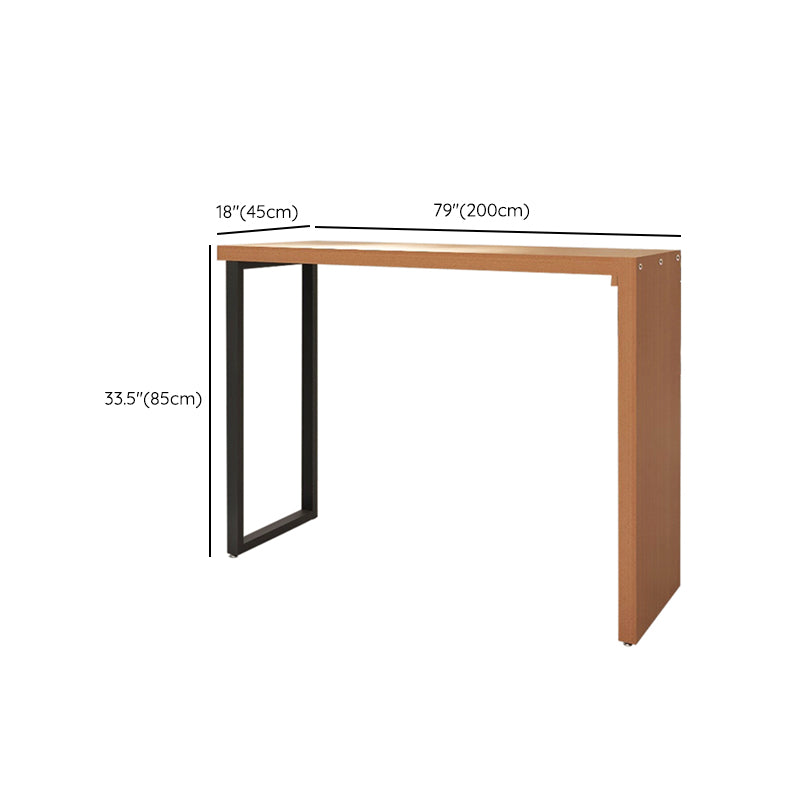 Juego de mesa rectangular para Bar y Pub, mesa de Bar de madera maciza de 1/3 Uds. Y taburetes sin respaldo