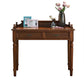 Bureau de bureau en bois de style contemporain Desk de tâche de forme rectangulaire avec 2 tiroirs pour la maison