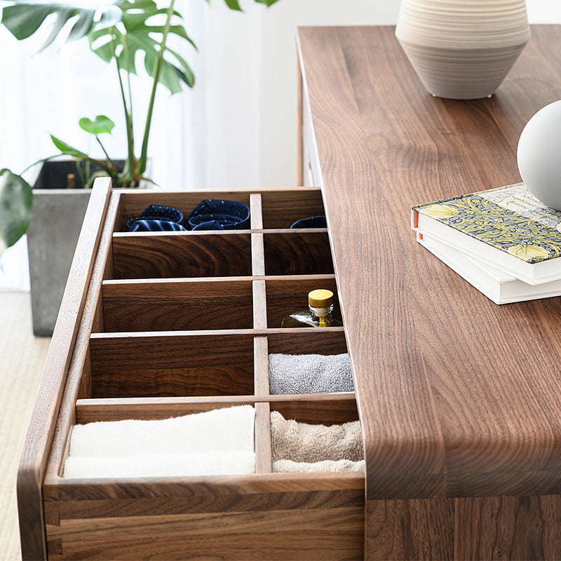 Modern de almacenamiento cofre de madera maciza tocador de almacenamiento con 8 cajones