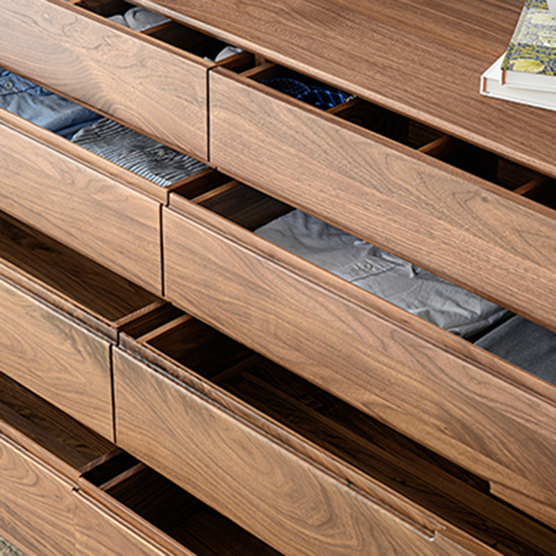 Modern de almacenamiento cofre de madera maciza tocador de almacenamiento con 8 cajones